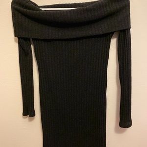 Forever 21 Black off the shoulder Knit Dress
